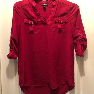 Beautiful Hooked Red Shirt